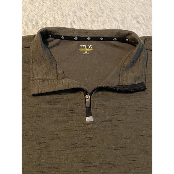 Zelos Endurance Fleece Men's XL 1/4 Zip Athletic Sweater Jacket Green W - Picture 3 of 16
